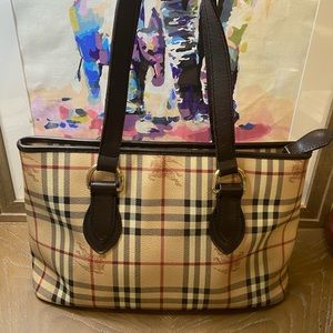 Burberry Haymarket Check Horizontal Tote